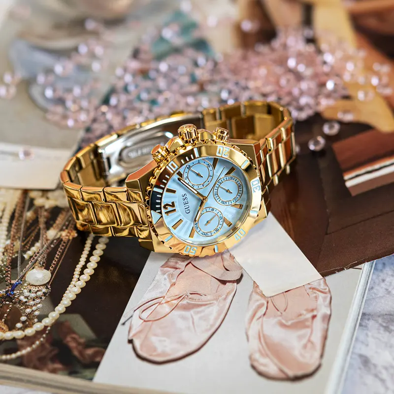 Guess Phoebe Light Blue Dial Fashion Ladies Watch- GW0696L2